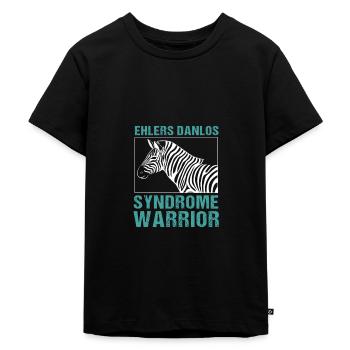 Ehlers-Danlos-Syndrom EDS HSD - Kinder Premium Bio T-Shirt - Schwarz - Vorne - Mikhail (115cm)