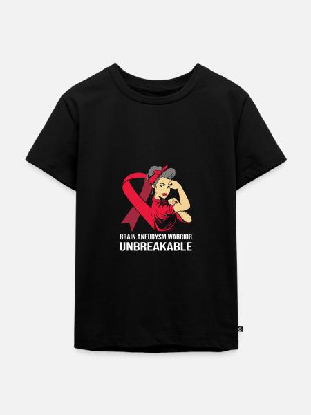 Aneurysma Gehirn - Kinder Premium Bio T-Shirt - Schwarz