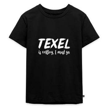 Texel Inselurlaub - Kinder Premium Bio T-Shirt - Schwarz - Vorne - Mikhail (115cm)