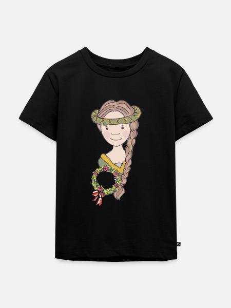 Mittelalter Mädchen - Kinder Premium Bio T-Shirt - Schwarz
