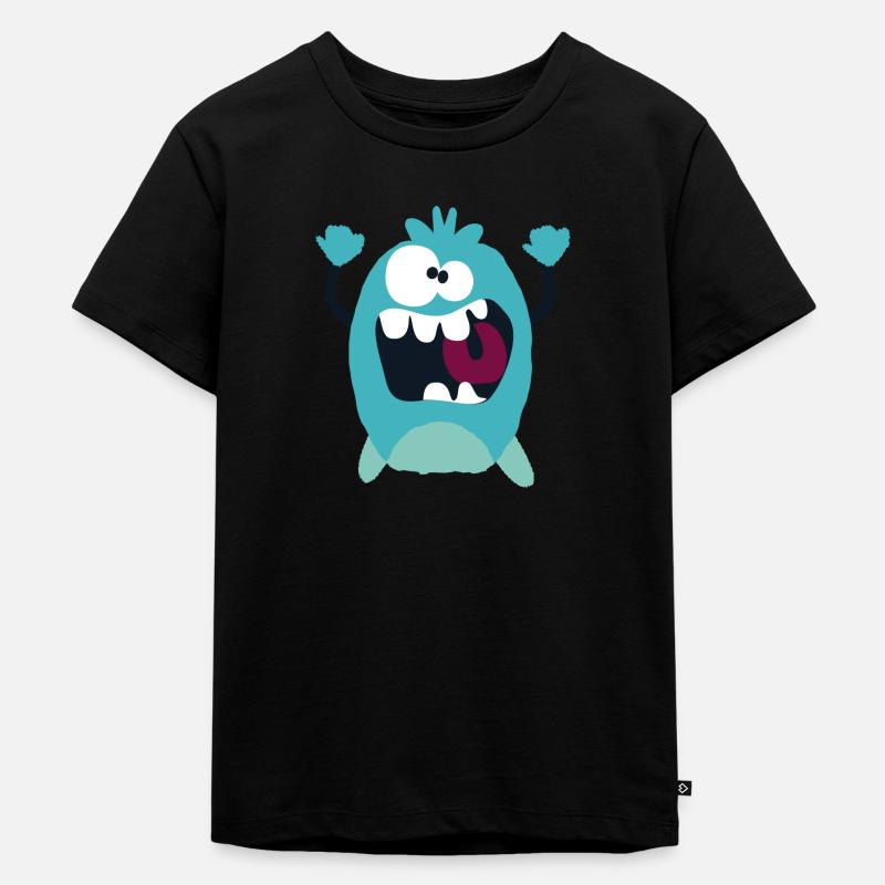 Alexandro - Monster Cool Collection - Kinder Premium Bio T-Shirt - Schwarz
