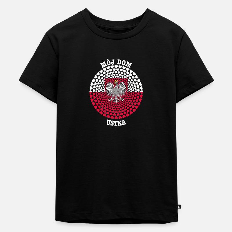 USTKA - Kinder Premium Bio T-Shirt - Schwarz