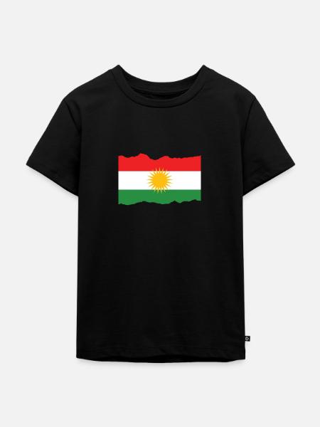Kurdistan - Kinder Premium Bio T-Shirt - Schwarz
