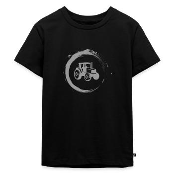 Traktor - Kinder Premium Bio T-Shirt - Schwarz - Vorne - Mikhail (115cm)