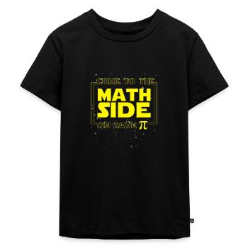 Mathematik - Kinder Premium Bio T-Shirt - Schwarz - Vorne - Mikhail (115cm)