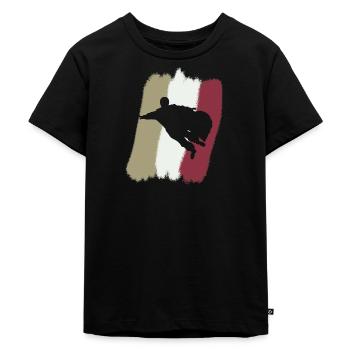 Wingsuit Fliegen Anzug - Kinder Premium Bio T-Shirt - Schwarz - Vorne - Mikhail (115cm)