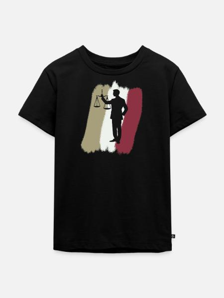 Gericht Anwalt Behandlung - Kinder Premium Bio T-Shirt - Schwarz