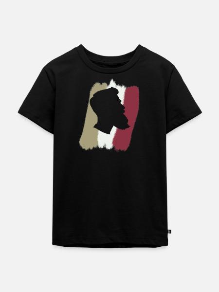 Bart Hipster Sir - Kinder Premium Bio T-Shirt - Schwarz