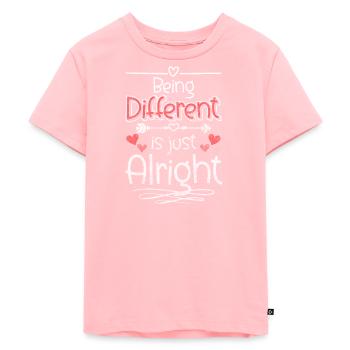 Einzigartig Individuell Menschheit - Kinder Premium Bio T-Shirt - Rosa - Vorne - AI Model Kid Female (0cm)