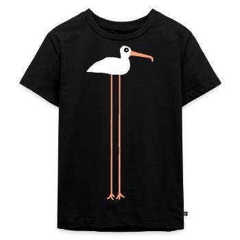 Moewe die Möwe T-Shirt & als Geschenkidee - Kinder Premium Bio T-Shirt - Schwarz - Vorne - Mikhail (115cm)