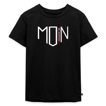 good morning - Kids Premium Organic T-Shirt - black - Front - Mikhail (115cm)