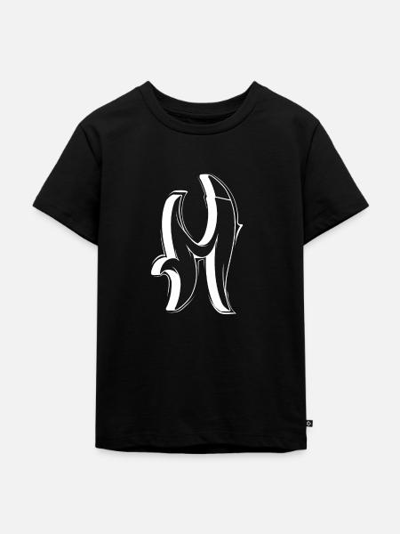 M - Kinder Premium Bio T-Shirt - Schwarz