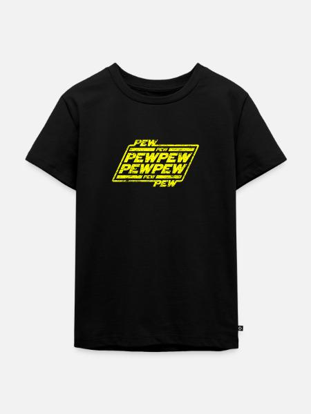Pew Pew Pew - Kinder Premium Bio T-Shirt - Schwarz