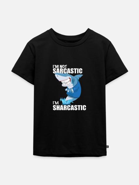 Sarkasmus - Kinder Premium Bio T-Shirt - Schwarz