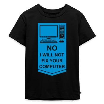 Ne pas réparer votre ordinateur - T-shirt Premium bio Enfant - noir - Devant - Mikhail (115cm)