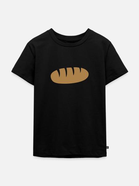Brot - Kinder Premium Bio T-Shirt - Schwarz