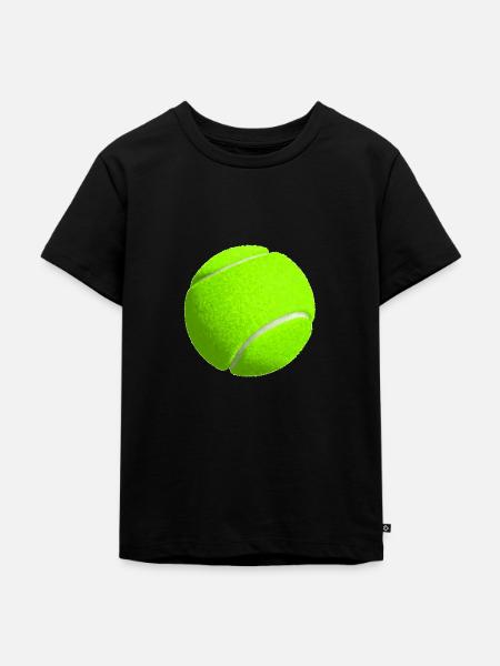 Tennisball - Kinder Premium Bio T-Shirt - Schwarz