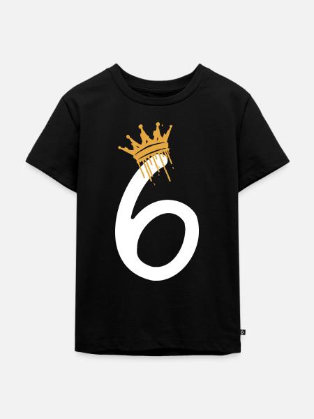 6 - Kinder Premium Bio T-Shirt - Schwarz