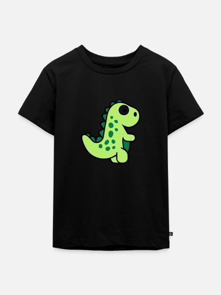 T-Rex - Kinder Premium Bio T-Shirt - Schwarz