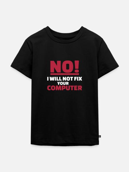 Computer - Kinder Premium Bio T-Shirt - Schwarz