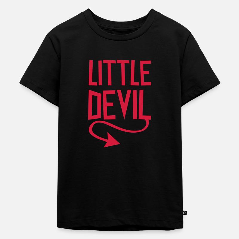 Little Devil - Kinder Premium Bio T-Shirt - Schwarz