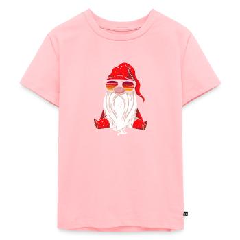 Weihnachten Weihnachtswichtel Weihnachtsgnom - Kinder Premium Bio T-Shirt - Rosa - Vorne - AI Model Kid Female (0cm)