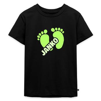 Birth of Janko - Kids Premium Organic T-Shirt - black - Front - Mikhail (115cm)