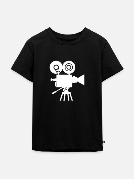 Kamera - Kinder Premium Bio T-Shirt - Schwarz