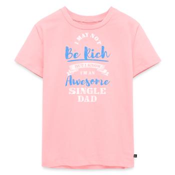 Sarcasme sur la responsabilité monoparentale - T-shirt Premium bio Enfant - rose - Devant - AI Model Kid Female (0cm)
