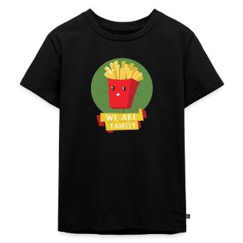 FRANÇAIS - NOUS SOMMES LA FAMILLE - T-shirt Premium bio Enfant - noir - Devant - Mikhail (115cm)