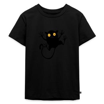 Koboldmaki (für Kinder) - Kinder Premium Bio T-Shirt - Schwarz - Vorne - Mikhail (115cm)