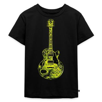 Guitar - Kids Premium Organic T-Shirt - black - Front - Mikhail (115cm)