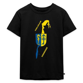 Hiddensee vacances à la mer Baltique - T-shirt Premium bio Enfant - noir - Devant - Mikhail (115cm)