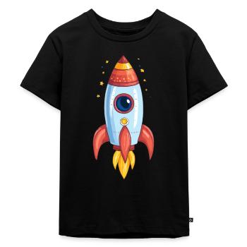 Fusée - T-shirt Premium bio Enfant - noir - Devant - Mikhail (115cm)