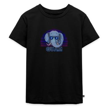 Guam - Kinder Premium Bio T-Shirt - Schwarz - Vorne - Mikhail (115cm)