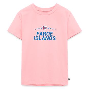 Färöer Inseln - Kinder Premium Bio T-Shirt - Rosa - Vorne - AI Model Kid Female (0cm)