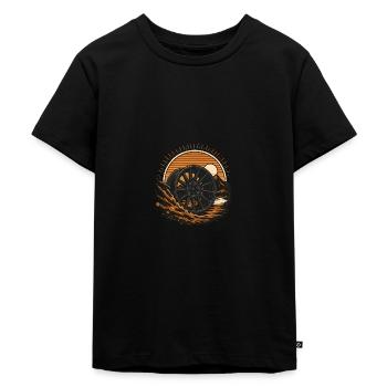 Sunset Felge Tuning - Kinder Premium Bio T-Shirt - Schwarz - Vorne - Mikhail (115cm)