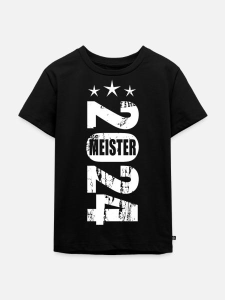 Meister 2024 - Kinder Premium Bio T-Shirt - Schwarz