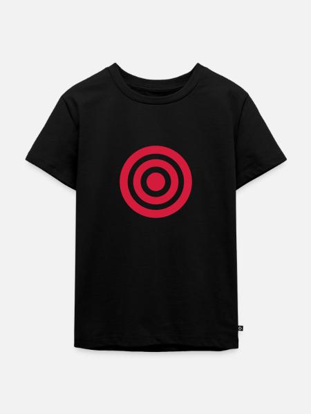 Ziel - Kinder Premium Bio T-Shirt - Schwarz