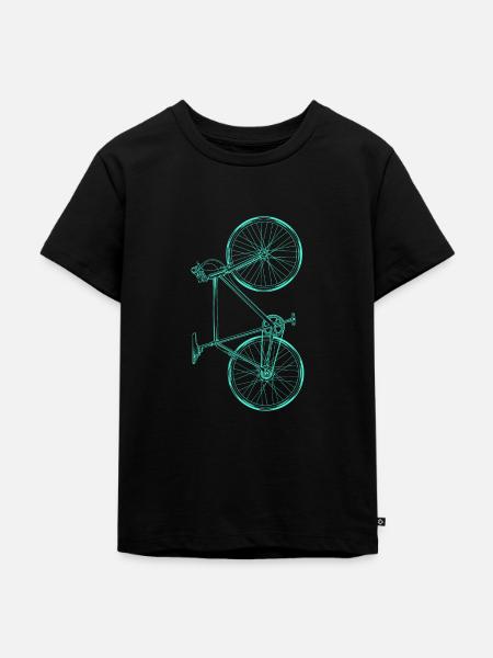 Fahrrad - Kinder Premium Bio T-Shirt - Schwarz