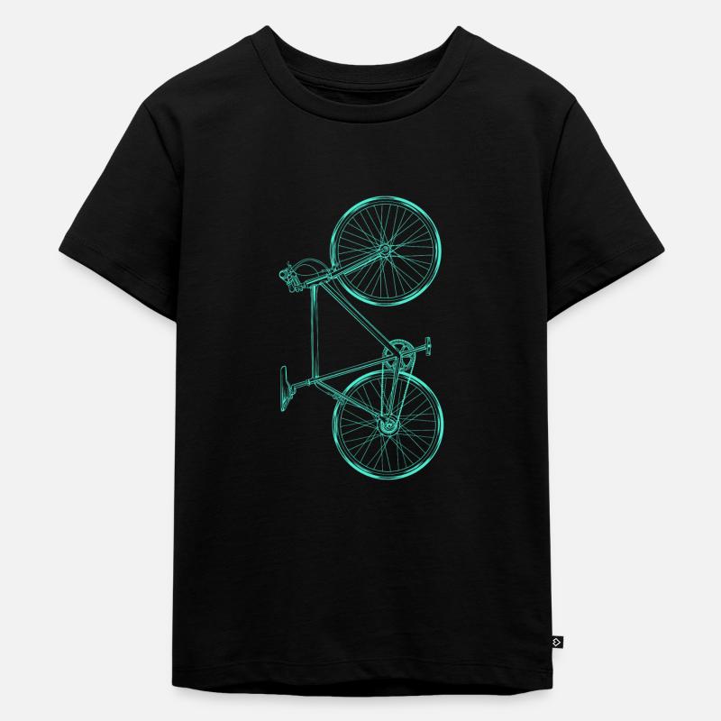 Fahrrad - Kinder Premium Bio T-Shirt - Schwarz