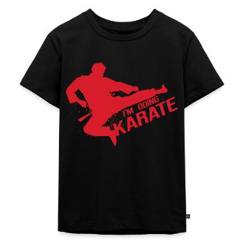 Compétition de karaté - T-shirt Premium bio Enfant - noir - Devant - Mikhail (115cm)