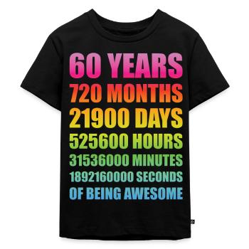 60 ans anniversaire cadeau Drôle - T-shirt Premium bio Enfant - noir - Devant - Mikhail (115cm)