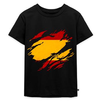 Drapeau Espagne - T-shirt Premium bio Enfant - noir - Devant - Mikhail (115cm)