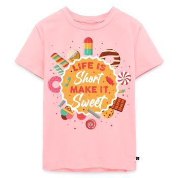 cuire - T-shirt Premium bio Enfant - rose - Devant - AI Model Kid Female (0cm)