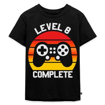 8. Geburtstag jungen Geschenk, 8 Jahre alt Junge Geburtstag - Kinder Premium Bio T-Shirt - Schwarz - Vorne - Mikhail (115cm)