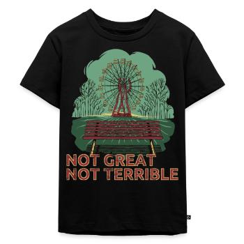Not Great Not Terrible 3.6 Roentgen Tschernobyl - Kinder Premium Bio T-Shirt - Schwarz - Vorne - Mikhail (115cm)