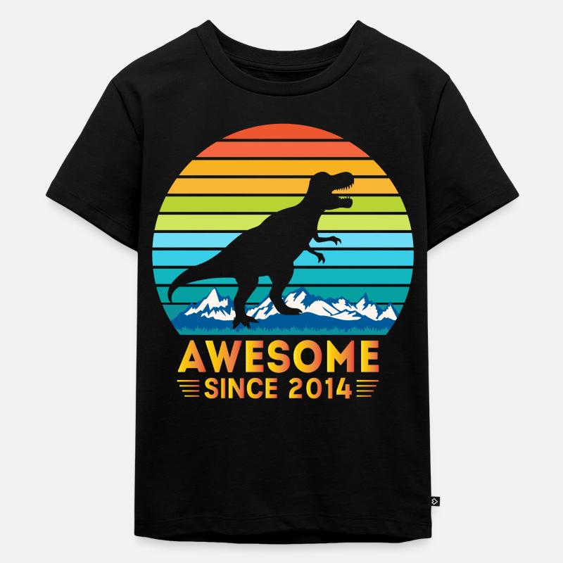 Awesome Since 2014 - Kinder Premium Bio T-Shirt - Schwarz