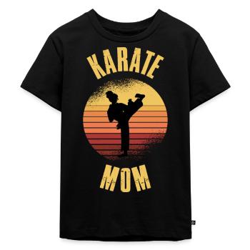 Karate Mor Karate Gave - Premium økologisk T-shirt til børn - sort - Foran - Mikhail (115cm)