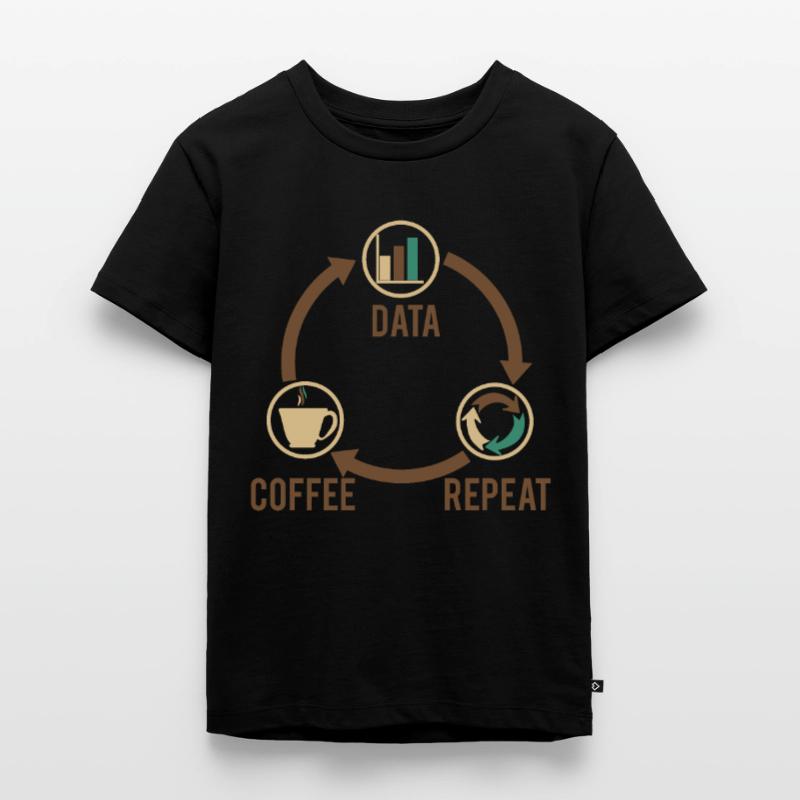 Daten Kaffee Kinder Premium Bio T-Shirt